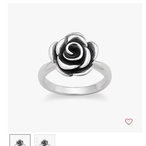 James Avery rose blossom ring size 4